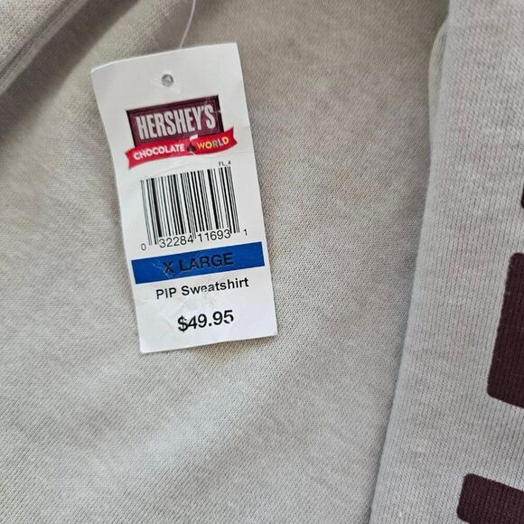 Hershey's Women's Cream Long Sleeves Kangaroo Pocket Hoodie Size XL - Picture 9 of 9